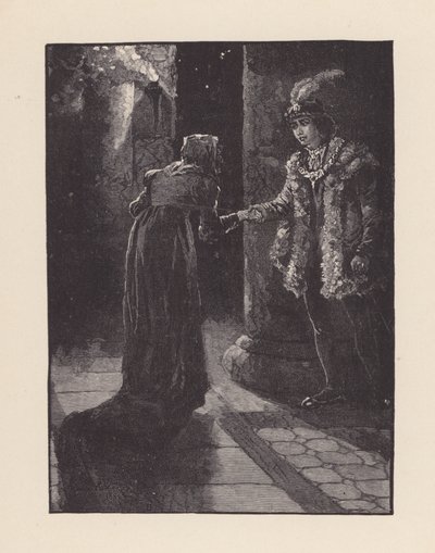 Ilustración para La víspera de Santa Inés de John Keats (litografía) de Edmund Henry Garrett