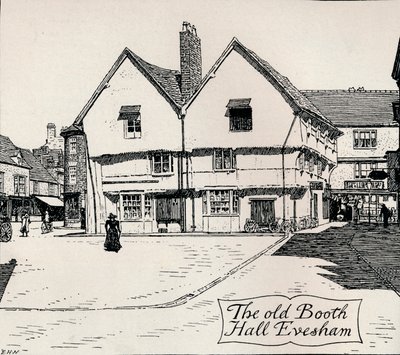 El antiguo Booth Hall, Evesham, siglo XIX de Edmund Hort New