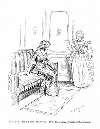 Ilustración para Los Rivales de Sheridan (grabado) de Edmund Joseph (after) Sullivan