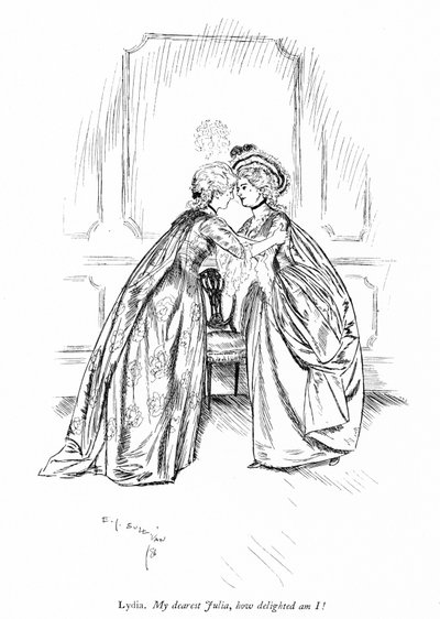 Ilustración para Los Rivales de Sheridan (grabado) de Edmund Joseph (after) Sullivan