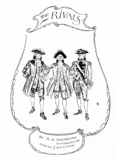 Ilustración para Los rivales de Sheridan de Edmund Joseph (after) Sullivan