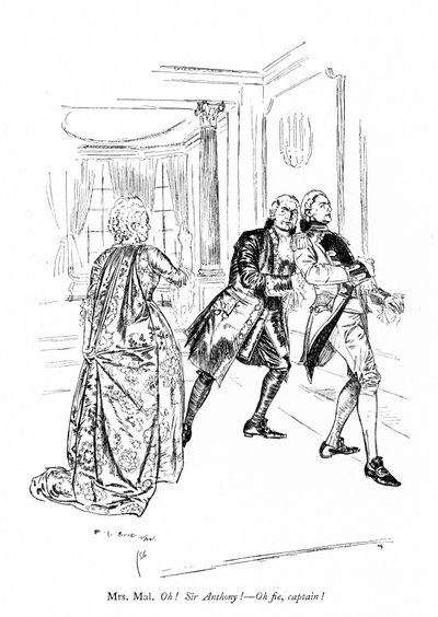 Ilustración para Los rivales de Sheridan de Edmund Joseph (after) Sullivan