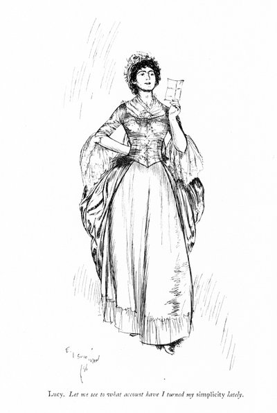 Ilustración para Los rivales de Sheridan de Edmund Joseph (after) Sullivan