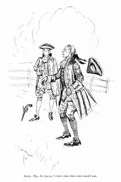 Ilustración para Los rivales de Sheridan (grabado) de Edmund Joseph (after) Sullivan