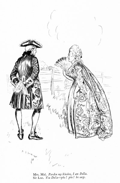 Ilustración para The Rivals de Sheridan de Edmund Joseph (after) Sullivan