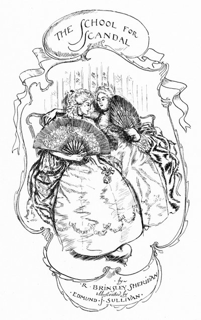 Ilustración para The School for Scandal (grabado) de Edmund Joseph (after) Sullivan
