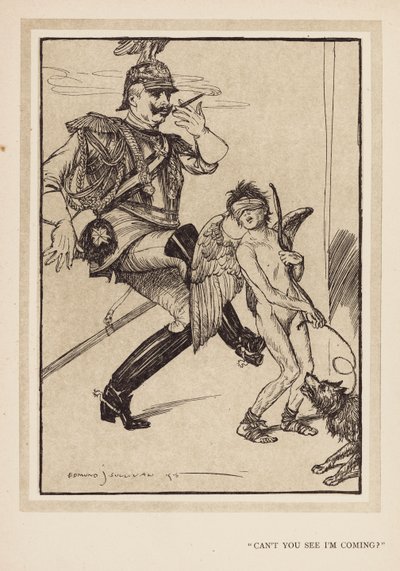 La guirnalda del Kaiser: "¿No ves que voy" (litografía) de Edmund Joseph (after) Sullivan