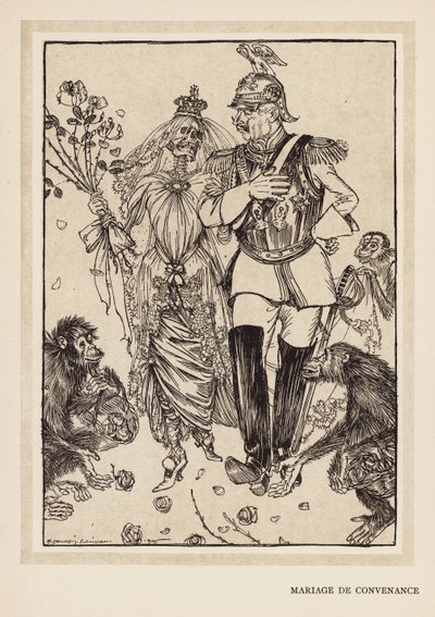 La guirnalda del Kaiser: Marriage De Convenance (litho) de Edmund Joseph (after) Sullivan