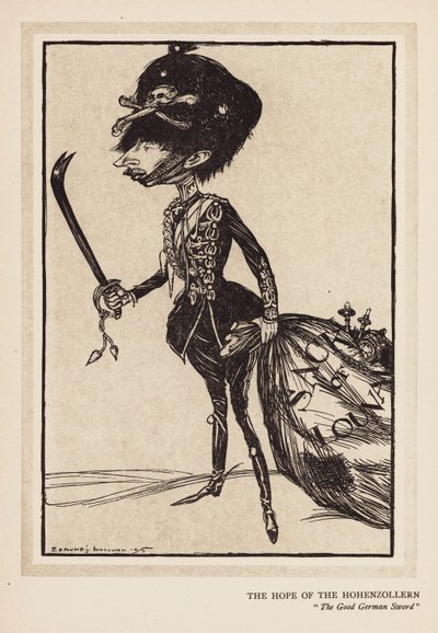 La guirnalda del Kaiser: La esperanza de los Hohenzollern (litografía) de Edmund Joseph (after) Sullivan