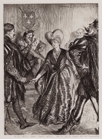 Bien está lo que bien acaba, Acto II, Escena 3 de Edmund Joseph Sullivan