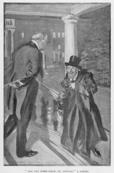 Ilustración para Dr. Jekyll y Mr. Hyde de R. L. Stevenson de Edmund Joseph Sullivan