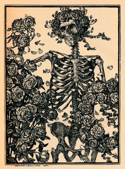 Ilustración para El Rubaiyat de Omar Khayyam, 1900 de Edmund Joseph Sullivan