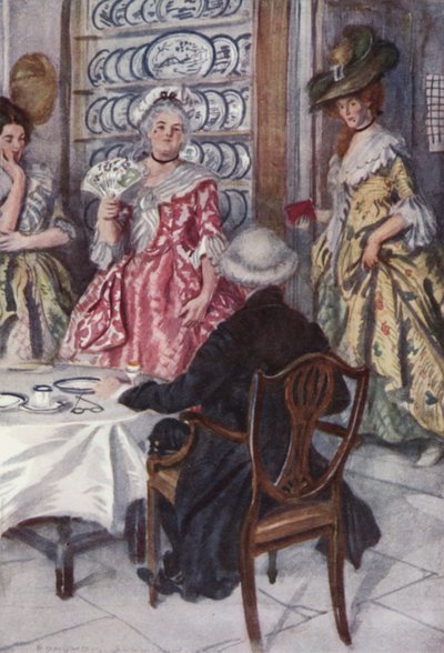 Ilustración para El Vicario de Wakefield de Oliver Goldsmith de Edmund Joseph Sullivan