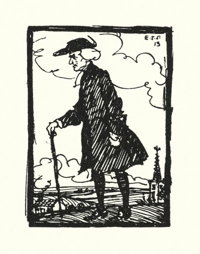 Ilustración para El vicario de Wakefield de Oliver Goldsmith de Edmund Joseph Sullivan