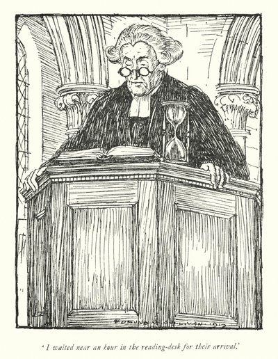 Ilustración para El Vicario de Wakefield de Oliver Goldsmith de Edmund Joseph Sullivan