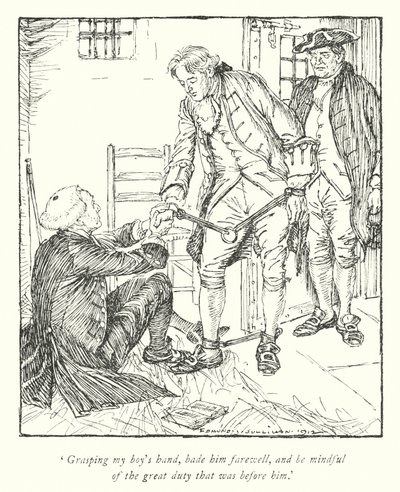 Ilustración para The Vicar of Wakefield de Oliver Goldsmith de Edmund Joseph Sullivan