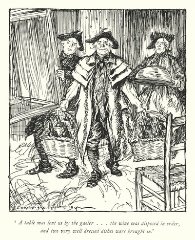 Ilustración para The Vicar of Wakefield de Oliver Goldsmith de Edmund Joseph Sullivan
