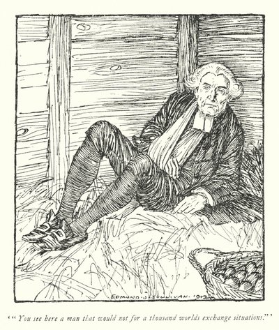 Ilustración para The Vicar of Wakefield de Oliver Goldsmith de Edmund Joseph Sullivan