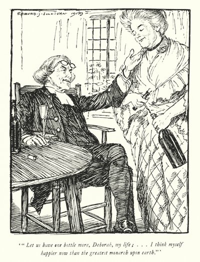 Ilustración para The Vicar of Wakefield de Oliver Goldsmith de Edmund Joseph Sullivan