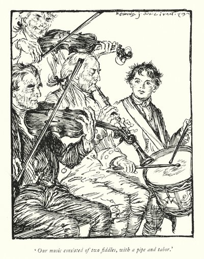 Ilustración para The Vicar of Wakefield de Oliver Goldsmith de Edmund Joseph Sullivan