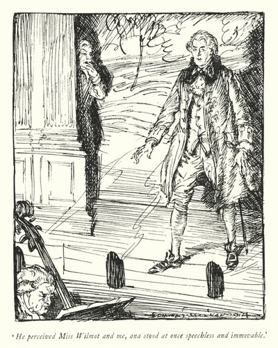 Ilustración para El vicario de Wakefield de Oliver Goldsmith de Edmund Joseph Sullivan