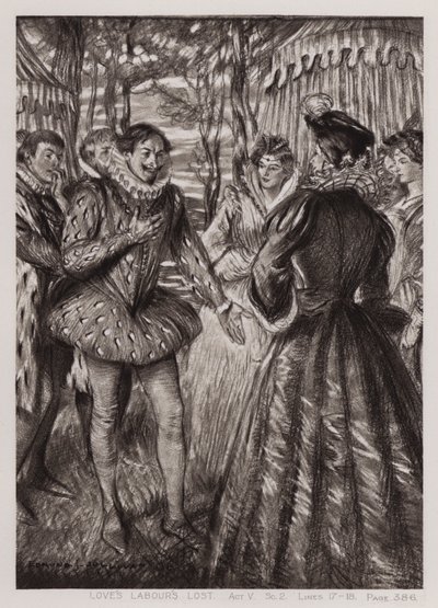 Trabajos de amor perdidos, Acto V, Escena 2 de Edmund Joseph Sullivan