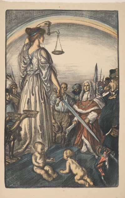 Personificación de la justicia Reign of Justice (título original) Gran guerra: los esfuerzos y los ideales de Gran Bretaña (título de la serie) The Great War: Britain