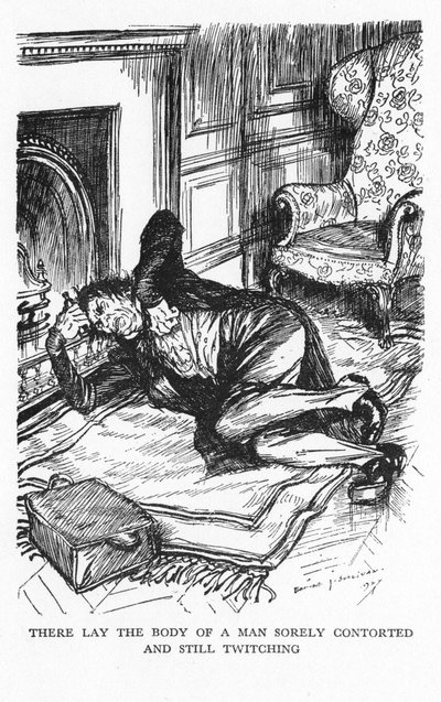 Escena de El extraño caso del Dr. Jekyll y Mr. Hyde de Robert Louis Stevenson, 1927 de Edmund Joseph Sullivan