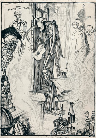 El caricaturista - Etapa IV, c1920 de Edmund Joseph Sullivan