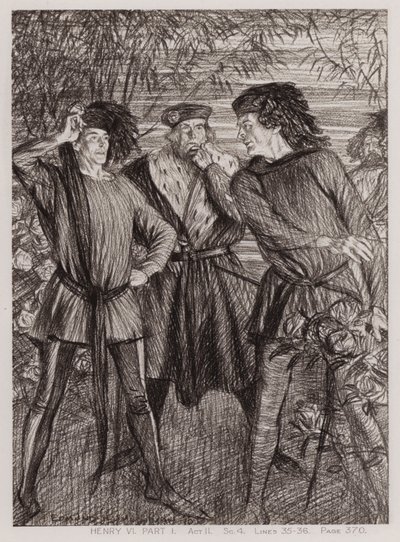 La primera parte de Enrique VI, Acto II, Escena 4 de Edmund Joseph Sullivan