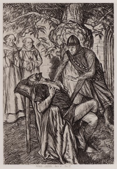 La Vida y Muerte del Rey Juan, Acto V, Escena 7 de Edmund Joseph Sullivan