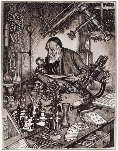 El científico en el trabajo de Edmund Joseph Sullivan