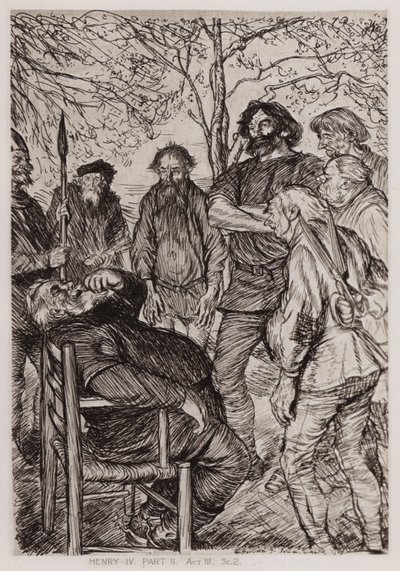 La segunda parte del Rey Enrique IV, Acto III, Escena 2 de Edmund Joseph Sullivan