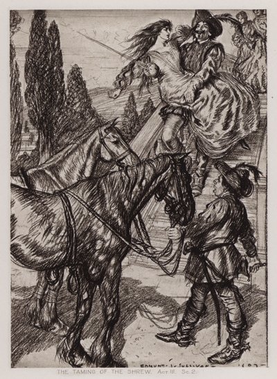 La fierecilla domada, Acto III, Escena 2 de Edmund Joseph Sullivan