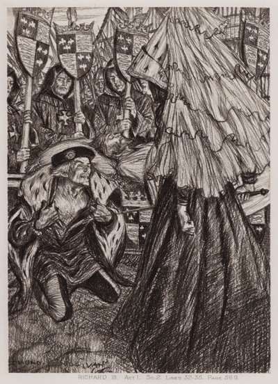 La tragedia del rey Ricardo III, Acto I, Escena 2 de Edmund Joseph Sullivan