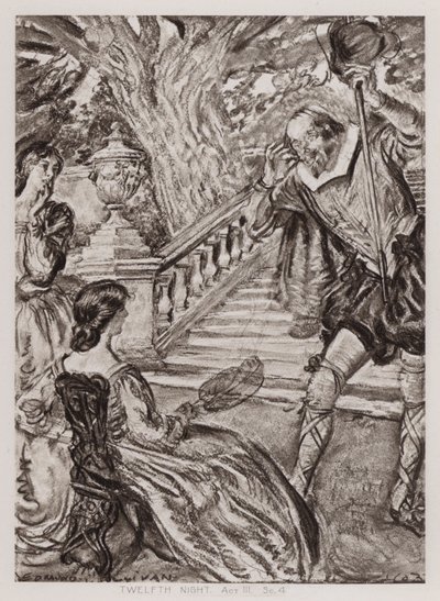 Noche de reyes; o, Lo que quieras, Acto III, Escena 4 de Edmund Joseph Sullivan