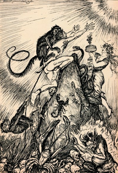 Ascendemos a través de muchas esclavitudes hacia la libertad, c. 1918, 1918 de Edmund Joseph Sullivan