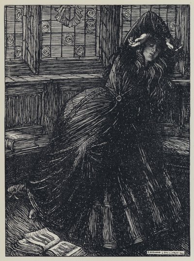 Tennyson, ilustración para Un sueño de mujeres hermosas y otros poemas de Edmund Joseph after Sullivan