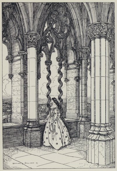 Tennyson, Ilustración para Un Sueño de Mujeres Hermosas y Otros Poemas de Edmund Joseph after Sullivan