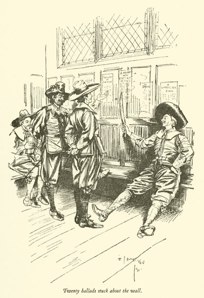 Veinte baladas pegadas en la pared de Edmund Joseph after Sullivan