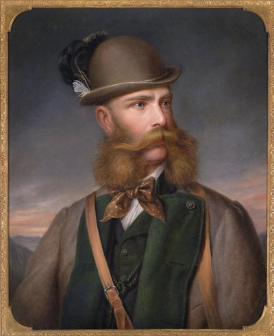 Retrato de Francisco José I de Austria en traje de caza, 1877 de Edmund Mahlknecht