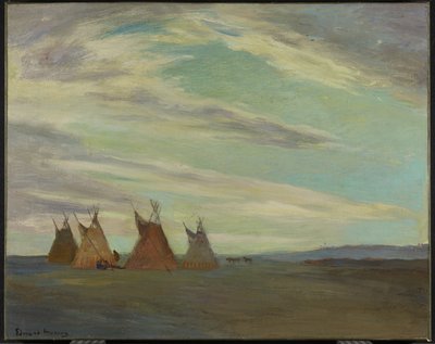 Campamento Indio en la Pradera de Edmund Montague Morris