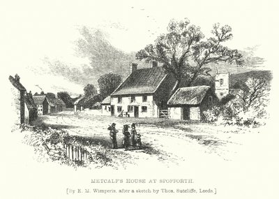Casa de Metcalf en Spofforth (grabado) de Edmund Morison (after) Wimperis