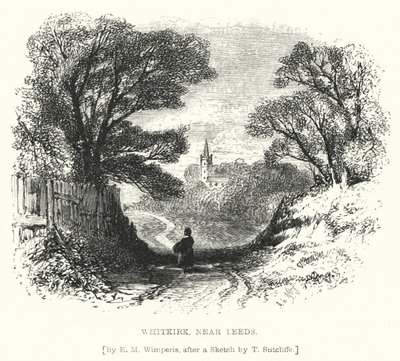Whitkirk, cerca de Leeds (grabado) de Edmund Morison (after) Wimperis