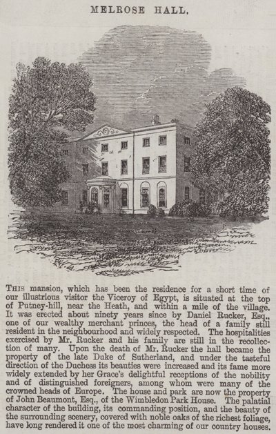 Melrose Hall de Edmund Morison Wimperis
