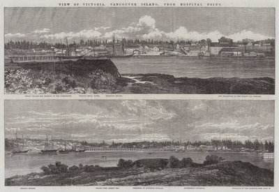 Vista de Victoria, Isla de Vancouver, desde Hospital Point de Edmund Morison Wimperis