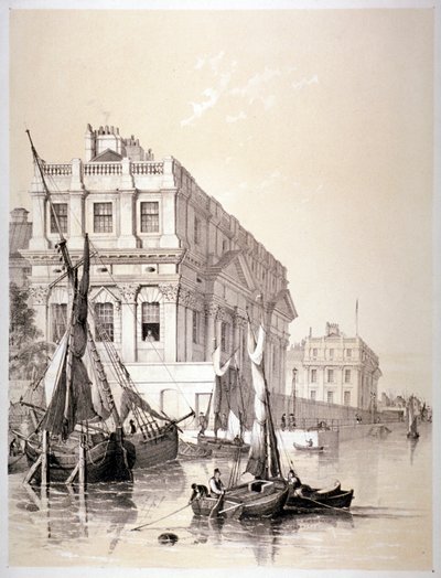 El Hospital Naval Real, Greenwich, Londres, 1838 de Edmund Patten
