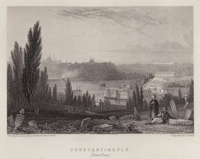 Constantinopla, desde Pera de Edmund Thomas (after) Parris