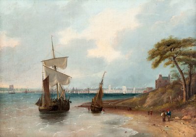 Dundee desde el Este, c.1830 de Edmund Thornton Crawford