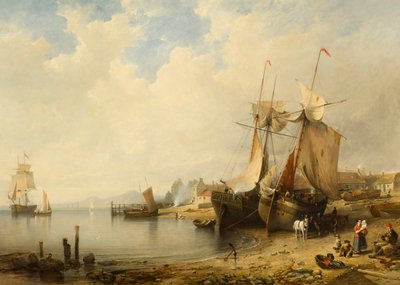 Marea baja: Dundee desde Broughty Ferry de Edmund Thornton Crawford